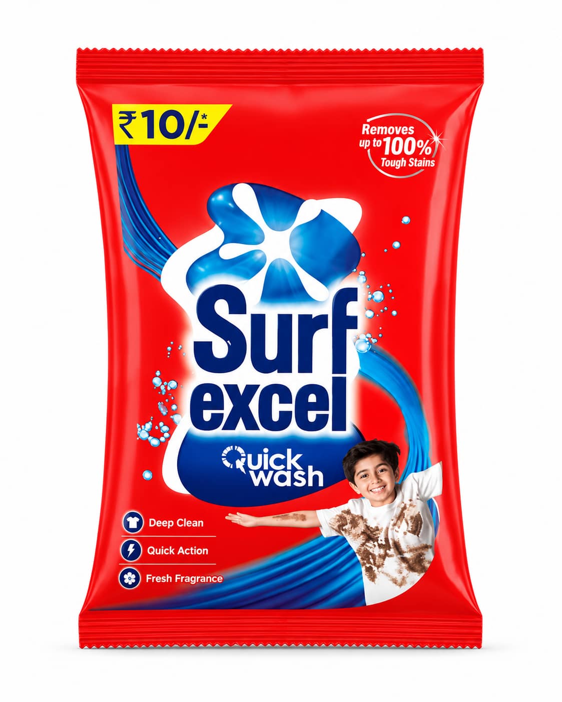 Surf Excel Quick Wash Detergent Powder (pack of 10)